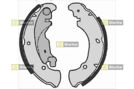 BC 07160 Starline Тормозные колодки барабанные, к-кт. STARLINE