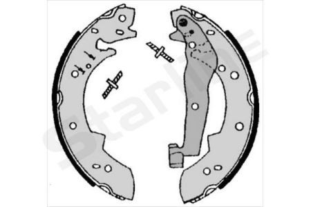 BC 07050 Starline Гальмівні колодки барабанні, к-кт. STARLINE