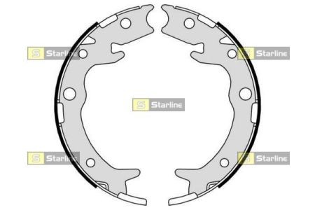 BC 09790 Starline Гальмівні колодки барабанні, к-кт. STARLINE