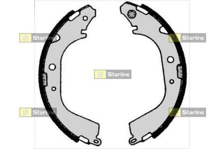 BC 05280 Starline Гальмівні колодки барабанні, к-кт. STARLINE