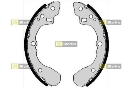 BC 04840 Starline Тормозные колодки барабанные, к-кт. STARLINE