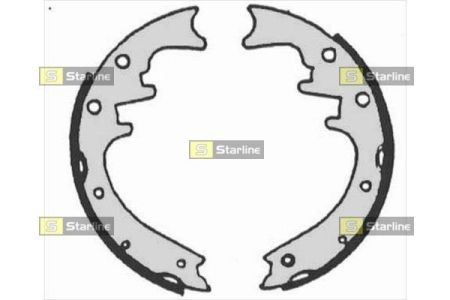 BC 07205 Starline Тормозные колодки барабанные, к-кт. STARLINE