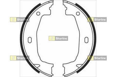 BC 08100 Starline Тормозные колодки барабанные, к-кт. STARLINE