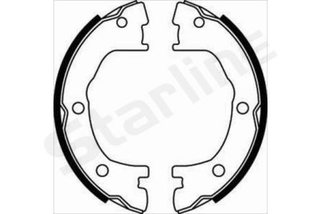 BC 07800 Starline Тормозные колодки барабанные, к-кт. STARLINE