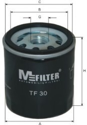 TF30 MFILTER Фильтр масляный FORD, SKODA (пр-во M-Filter)