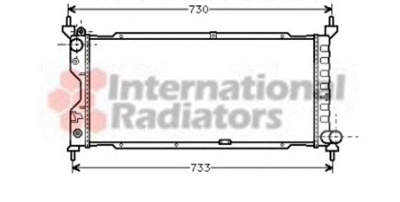 37002185 Van Wezel Радіатор COMBO/CORSA B 1.5/1.7 D (Van Wezel)