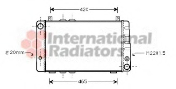 76002002 Van Wezel Радиатор SKODA100/FELICIA 1.3 MT (Van Wezel)