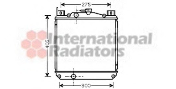 52002059 Van Wezel Радиатор SUZ SWIFT 96- HUNG PROD (Van Wezel)