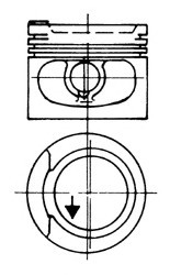 93928620 KOLBENSCHMIDT Поршень AUDI/VW 81.5 DS/DZ/ADZ/RH (пр-во KS)