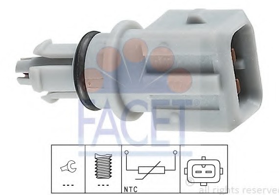 10.4012 FACET Датчик температуры впускаемого воздуха FACET