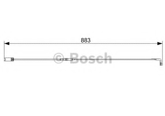 1 987 473 005 BOSCH Сигналізатор, знос гальмівних колодок BOSCH