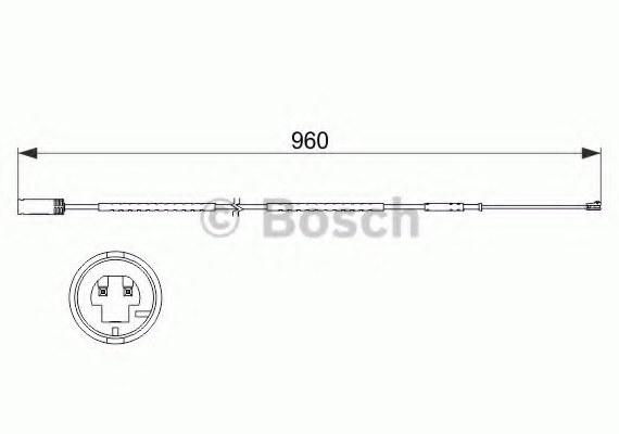 1 987 473 523 BOSCH Сигнализатор, износ тормозных колодок BOSCH