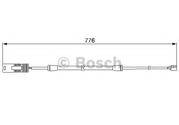 1 987 474 925 BOSCH Сигналізатор, знос гальмівних колодок BOSCH