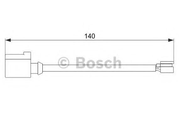 1 987 474 566 BOSCH Сигналізатор, знос гальмівних колодок BOSCH