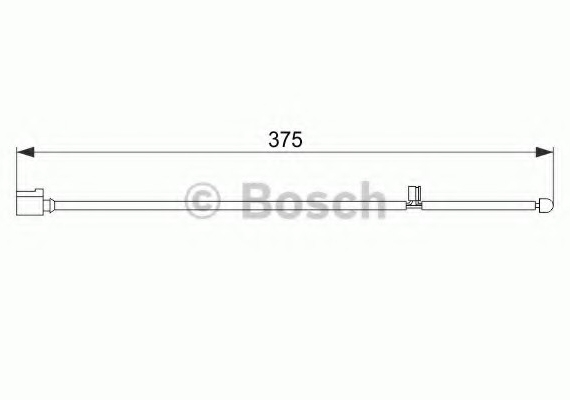 1 987 474 562 BOSCH Сигналізатор, знос гальмівних колодок BOSCH