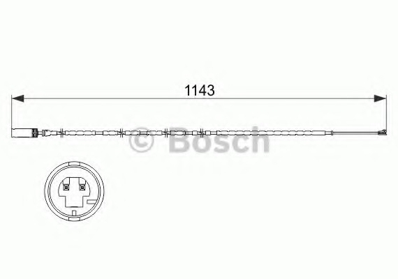 1 987 473 517 BOSCH Сигналізатор, знос гальмівних колодок BOSCH