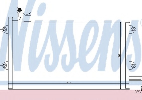 94164 NISSENS (Дания) Конденсатор кондиционера VW (пр-во Nissens)