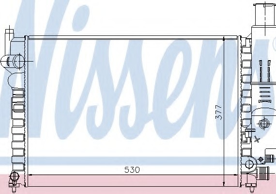 61230 NISSENS (Дания) Радиатор охлаждения CITROEN (пр-во Nissens)