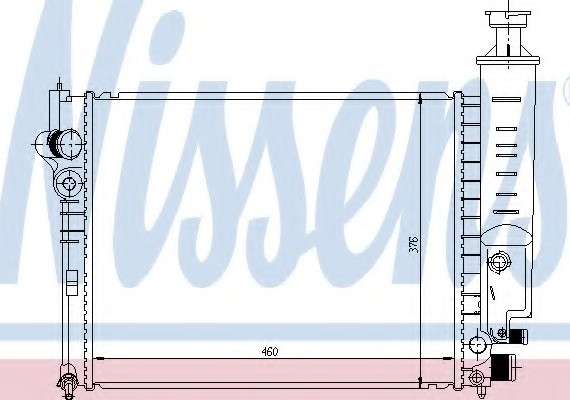 63465 NISSENS (Дания) Радиатор охлаждения PEUGEOT (пр-во Nissens)