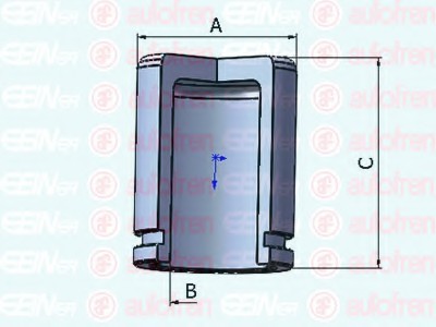 D0 25302 AUTOFREN SEINSA Поршень гальмівного супорта AUTOFREN (SEIN)