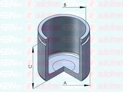 D0 25283 AUTOFREN SEINSA Поршень гальмівного супорта AUTOFREN (SEIN)