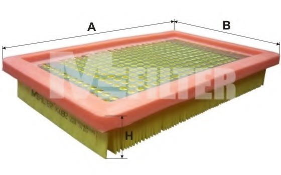 K482 MFILTER Фільтр повітряний MAZDA 323 (пр-во M-filter)