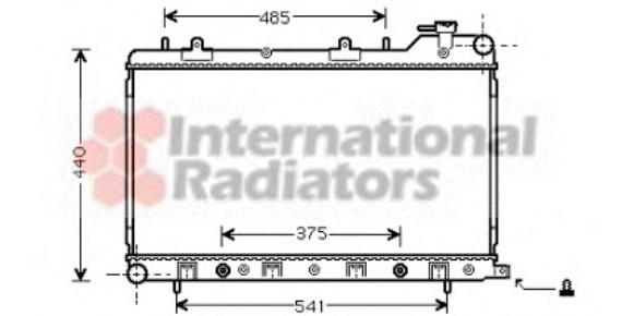 51002049 Van Wezel Радиатор FORESTER 20i MT/AT 02- (Van Wezel)