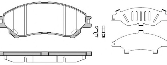 2158902 ROADHOUSE Колодки гальмівні дискові, к-кт. ROADHOUSE