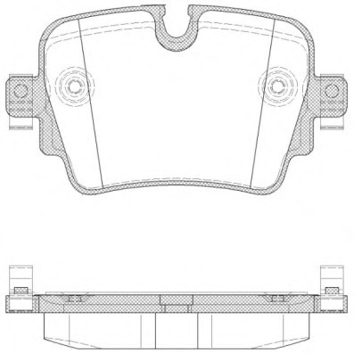 2157200 ROADHOUSE Колодки тормозные дисковые, к-кт. ROADHOUSE