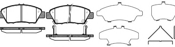 2135802 ROADHOUSE Колодки гальмівні дискові, к-кт. ROADHOUSE