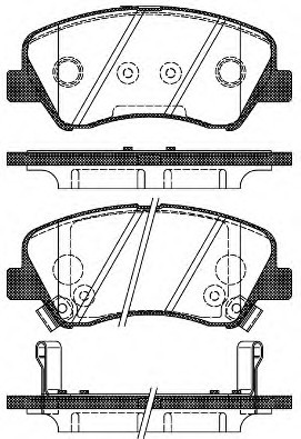 2148802 ROADHOUSE Колодки тормозные дисковые, к-кт. ROADHOUSE