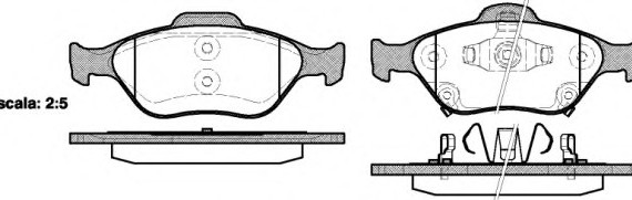 276612 ROADHOUSE Колодки тормозные дисковые, к-кт. ROADHOUSE