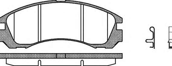 235432 ROADHOUSE Колодки тормозные дисковые, к-кт. ROADHOUSE