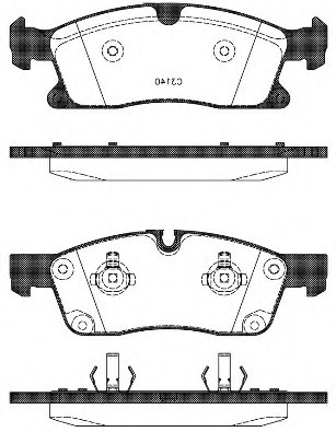 2143010 ROADHOUSE Колодки гальмівні дискові, к-кт. ROADHOUSE