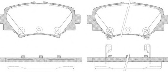 2157002 ROADHOUSE Колодки гальмівні дискові, к-кт. ROADHOUSE