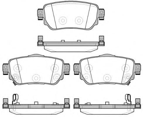 2158202 ROADHOUSE Колодки тормозные дисковые, к-кт. ROADHOUSE