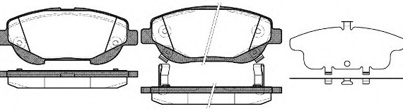 2145302 ROADHOUSE Колодки гальмівні дискові, к-кт. ROADHOUSE