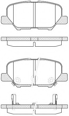 2153602 ROADHOUSE Колодки гальмівні дискові, к-кт. ROADHOUSE