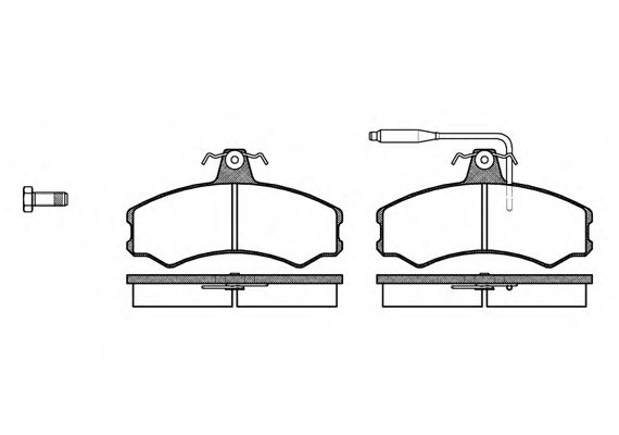 Колодки гальмівні дискові, к-кт. ROADHOUSE 214302