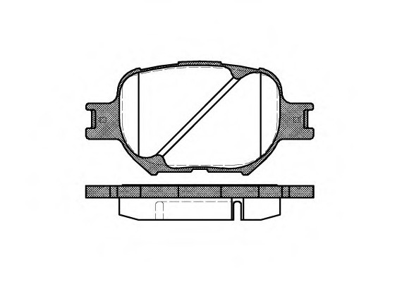 274200 ROADHOUSE Колодки тормозные дисковые, к-кт. ROADHOUSE