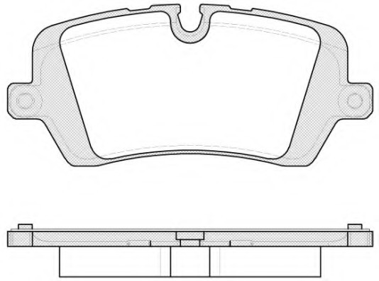 2154100 ROADHOUSE Колодки тормозные дисковые, к-кт. ROADHOUSE