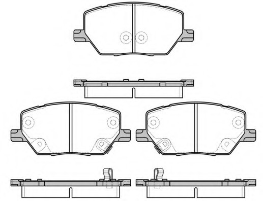 2164002 ROADHOUSE Колодки гальмівні дискові, к-кт. ROADHOUSE