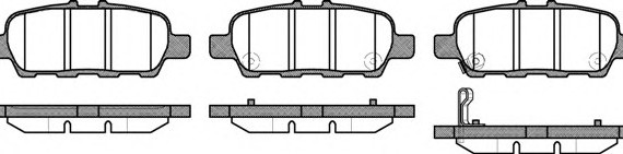 287631 ROADHOUSE Колодки гальмівні дискові, к-кт. ROADHOUSE