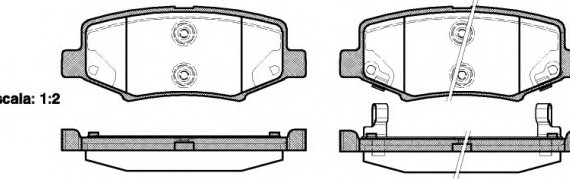 2126402 ROADHOUSE Колодки тормозные дисковые, к-кт. ROADHOUSE