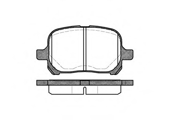 262100 ROADHOUSE Колодки гальмівні дискові, к-кт. ROADHOUSE