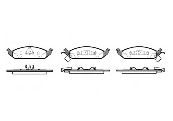 Колодки гальмівні дискові, к-кт. ROADHOUSE 257002