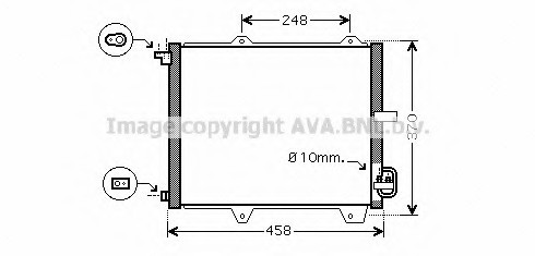 SZ5088 AVA COOLING Радиатор кондиционера Swift All 02/05- AVA