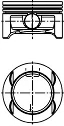 40386620 KOLBENSCHMIDT Поршень OPEL 73.9 ASTRA H Z14XEP (пр-во KS)