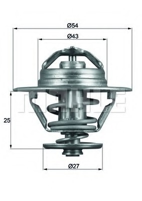 TX 93 79 D MAHLE Термостат FIAT; OPEL; RENAULT (пр-во Mahle)