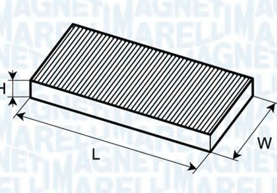 350203061800 MAGNETI MARELLI (Италия) Фільтр салону 350203061800 MAGNETI MARELLI